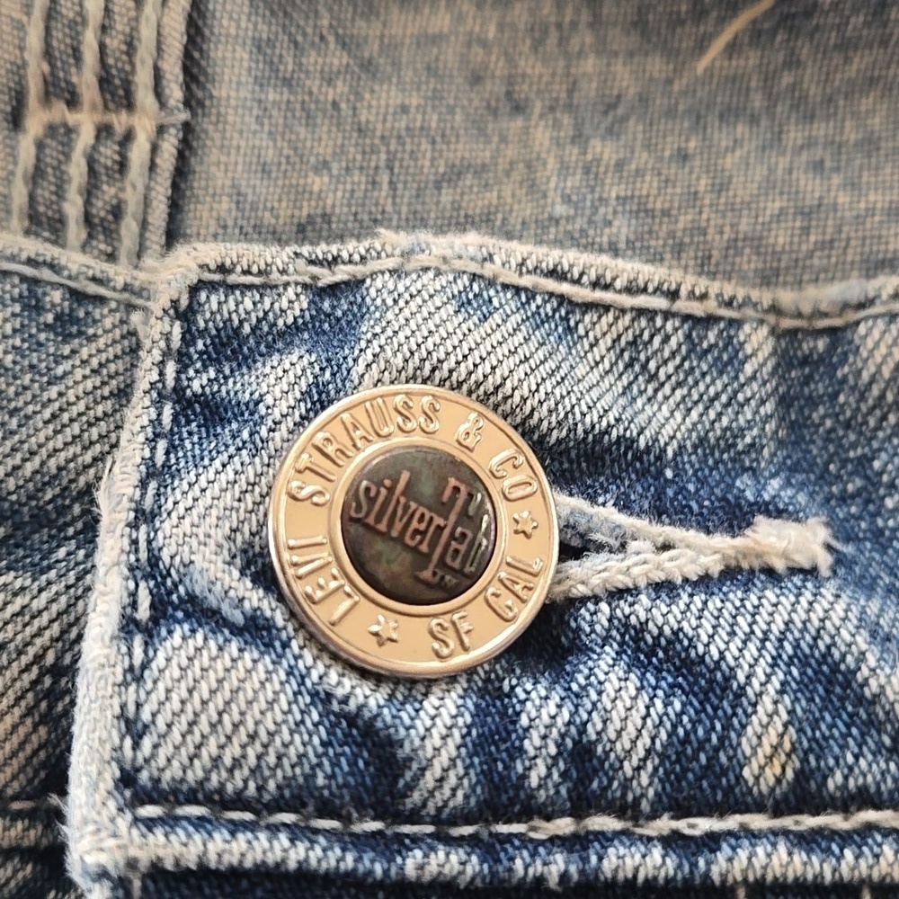 Vintage 1994 Levis Silver Tab Carpenter Cargo Pants Mens Size 36 X 34 True 1994 - Picture 9 of 9